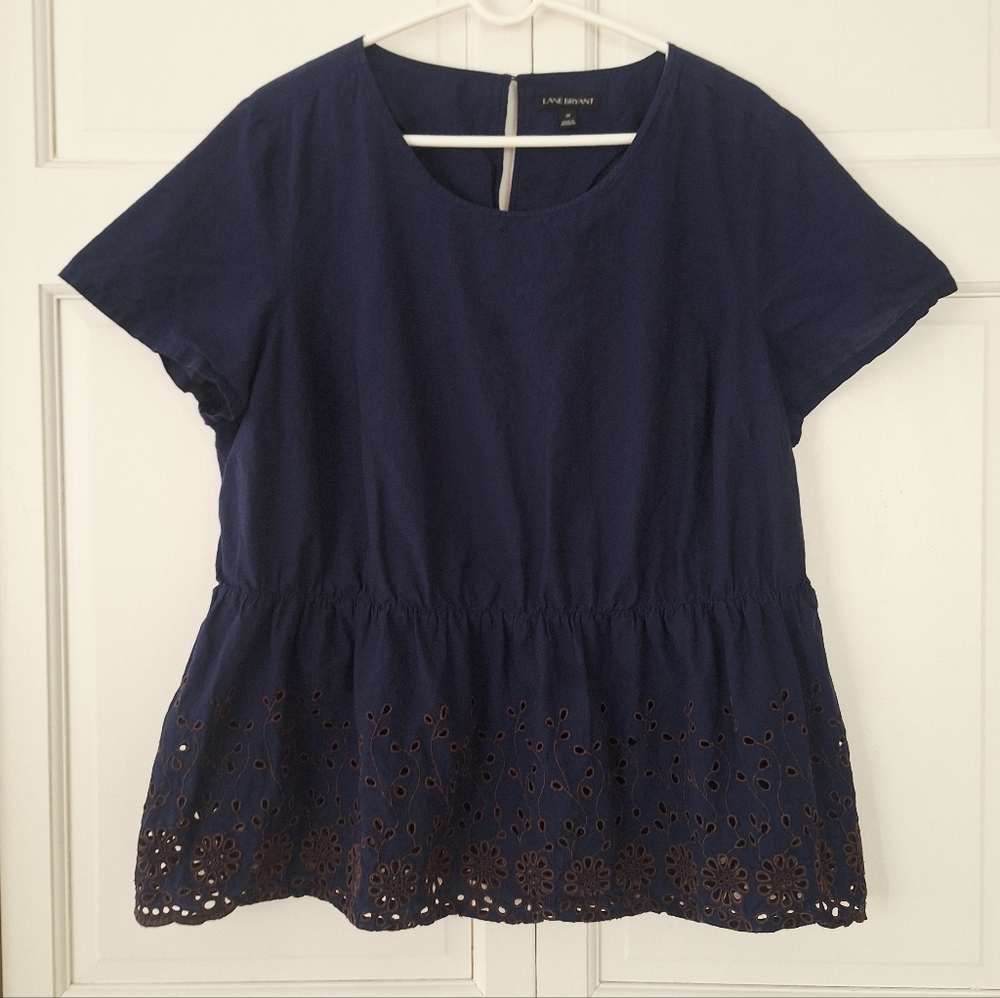 Lane Bryant top with peplum waist